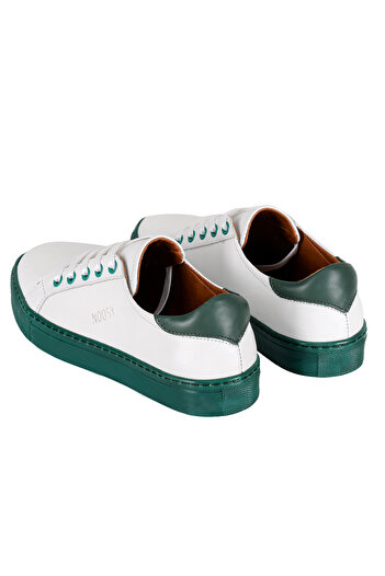 NOOSY Yeşil - Hakiki Deri Kadın Sneaker