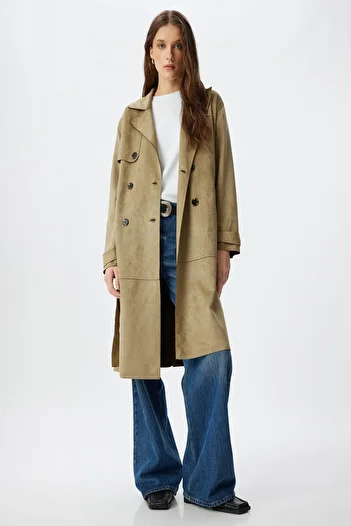 Koton Ada Çayi Women's Trench Coat 5Wak00041Ew