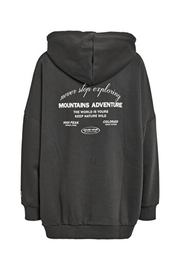 Noisy May Nmbelieve - Jrs Model Mountain Hoodie - L/S střih
