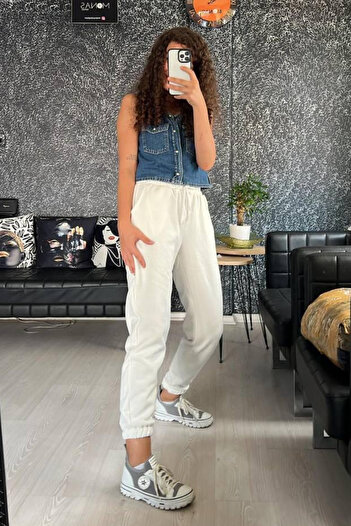 Balenbi Women's High Waist Winter Fleece Thick Sweatpants 1091