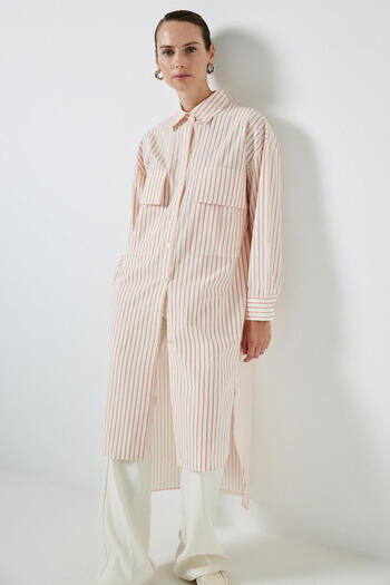 Touché Privé STRIPED LONG SHIRT