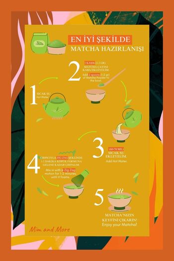 Mim and More Mango Matcha - Mango Aromalı Matcha, 50 gr