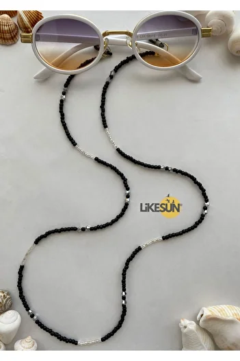 LiKESUN Işıl Collection - Double Wrapped Necklace with Glasses Strap, Rope Antique and Chain Detail