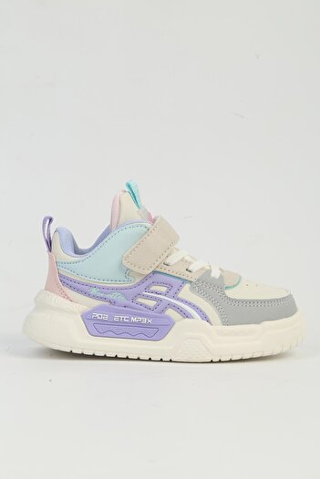 Benetton White Lilac Children's Sports Shoes - Imported Bni-11092
