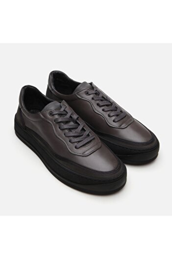 Hotiç Genuine Leather Gray Men's Casual Shoes