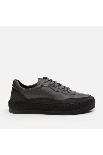 Hotiç Genuine Leather Gray Men's Casual Shoes