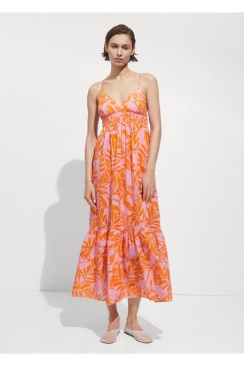 MANGO Woman Patterned Long Dress
