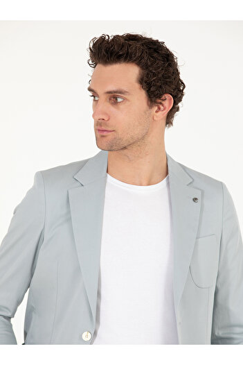 Cacharel Mavi Slim Fit Ceket 50265244-VR036
