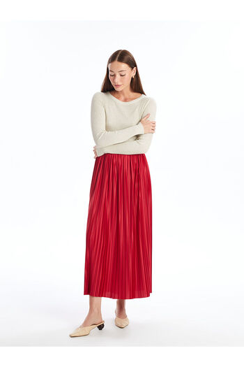 LC Waikiki Lcw Elastic Waist Women's Pleated Skirt