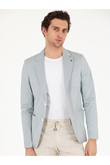 Cacharel Mavi Slim Fit Ceket 50265244-VR036