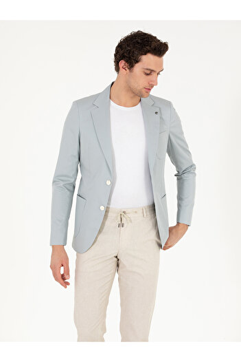 Cacharel Mavi Slim Fit Ceket 50265244-VR036
