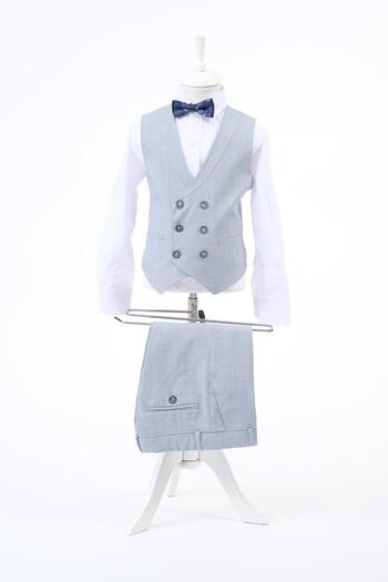 Doctor junior Slim Fit Boy's Chain Detail Suit / No Shirt