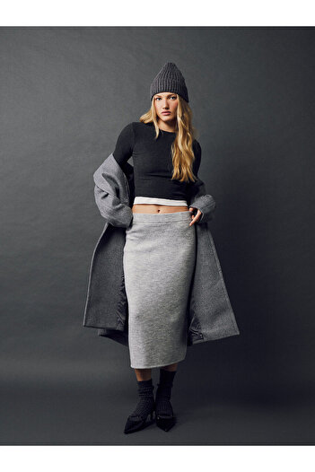LC Waikiki Lcw Elastic Waist Slim Fit Women's Skirt