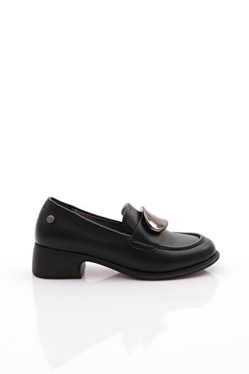 DGN Women's Buckle Black Shoes - Alp 24121097