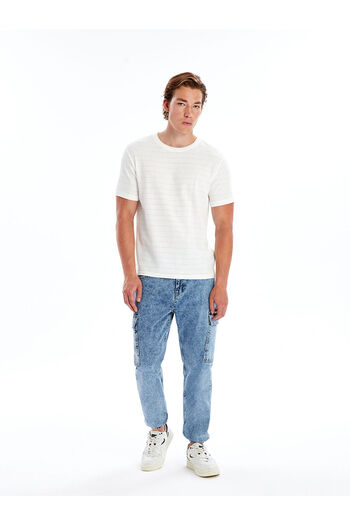 LC Waikiki Lcwk Crew Neck Short Sleeve Men's Textured T-Shirt