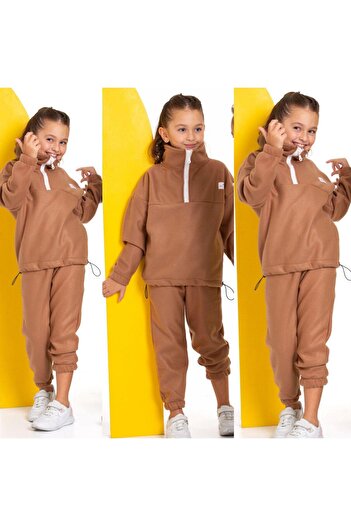 KOKOŞ BEBEK Girl's Fleece Suit |   Between 3/6 Years