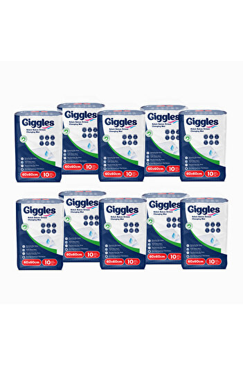 giggles Bebek Bakım Örtüsü 60x60 Alt Açma Bezi 100 adet