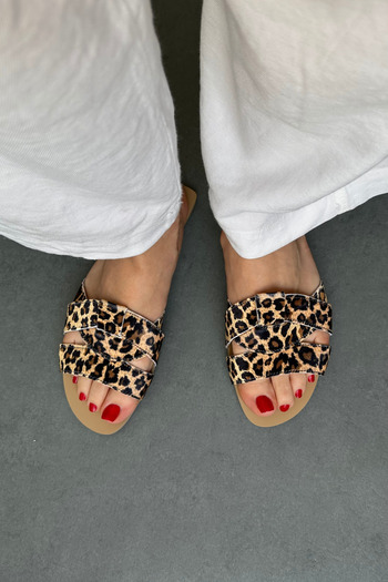 Mupa Shoes LEOPARD Patterned Women's Slippers