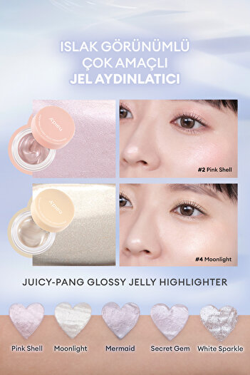 Missha Islak & Doğal Görünümlü Jel Aydınlatıcı A'PIEU Juicy Pang Glossy Jelly Highlighter (#5 Mermaid)