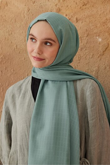 Modakaşmir Soft Jacquard Series Box Pattern Shawl