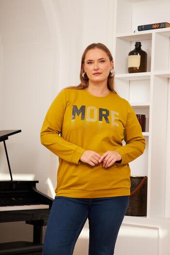 RMG Φούτερ με στάμπα Oliv Stone Plus Size