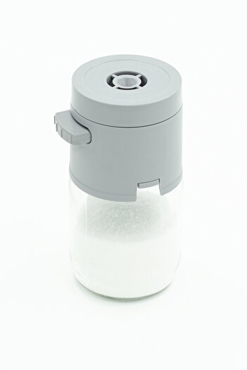 ATA HOME New Generation with Dosing - Gramage Adjustable Button Press Salt Bowl Sugar Pepper Bowl