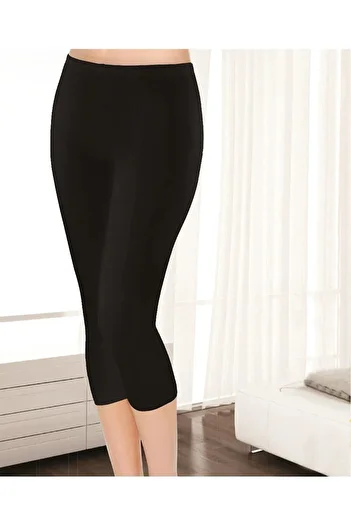 Tutku Elastane Cotton Capri Leggings - Women'S, Pack of 1