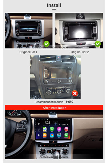 Navigold VW PASSAT B7/CC 2012+ MULTİMEDYA NAVİGASYON USB KAMERA CARPLAYER 6 RAM