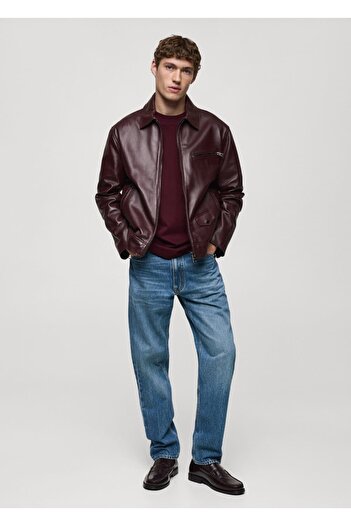 MANGO Man Pantaloni Bob Jean cu croială obișnuită