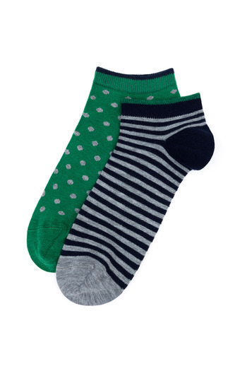 U.S. Polo Assn. Men's 2-Piece Booties Socks 50281707 -Vr086