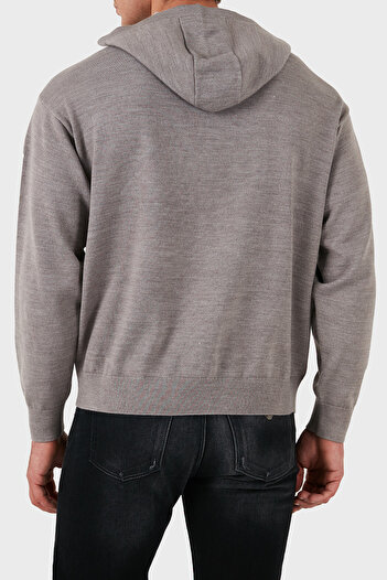 Armani Exchange Men's Hooded Sweater - Cotton and Wool Blend, Regular Fit Pullover 6Dzm2Y Zm4Nz 17Ac