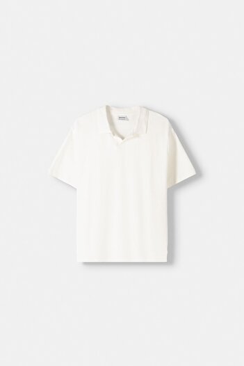 Bershka Dokulu polo yaka t-shirt
