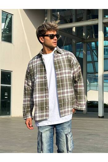 King Brothers Lumberjack Shirt - Plaid Pattern, Pocket, Regular Cut