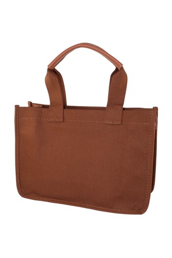 KEEBA Canvas Hand and Shoulder Bag. Brown Handbag. Women's Handbag. Brown Shoulder Bag. Bag