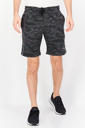 Kenneth Cole Men Drawstring Camouflage Basic Shorts, Multicolor
