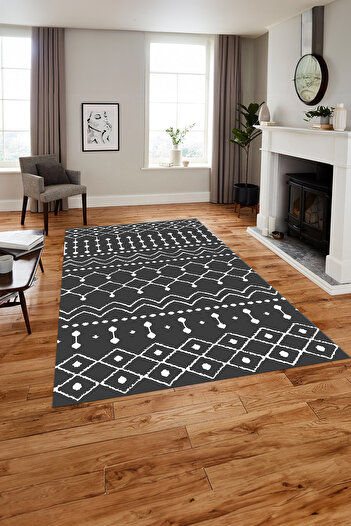 Napoli Home Printed Nordic Acrylic Pattern Washable Non-Slip Runner Kitchen Living Room Carpet
