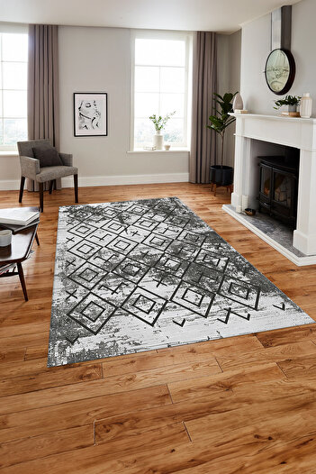 Napoli Home Printed Nordic Vectorial Patterned Washable Non-Slip Runner Kitchen Living Room Carpet