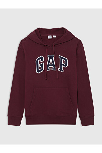 GAP Kadın Kırmızı Gap Logo Fleece Sweatshirt