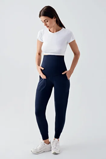 Artış Women's High Waist Pocketed Maternity Jogger Sweatpants E02