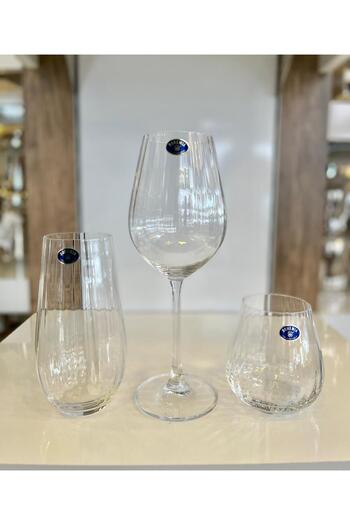 Lotus Bohemia Crystal 18 Piece Set of Glasses - Lt-021