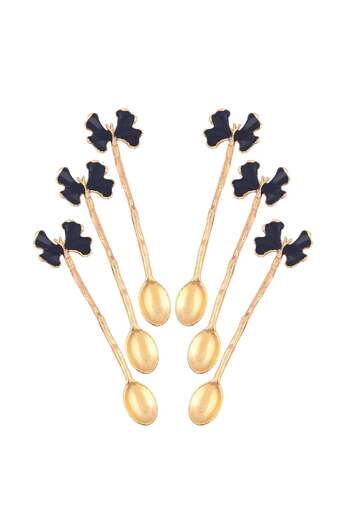 Oasis Tea Spoon Oasis Black Butterfly Set of 6