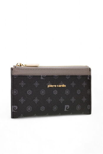 Pierre Cardin Monogram Black Women's Wallet 06Pc24K605-Mn