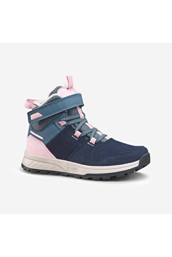 Decathlon Quechua Kids Waterproof Outdoor Snow Boots - Navy Blue / Pink - 24 / 34 - Sh500