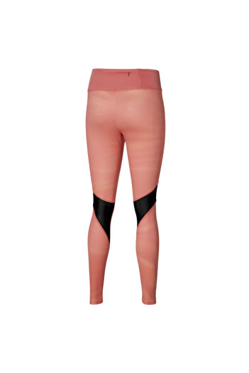 MIZUNO Pink Patterned Women's Tights - Tight Fit