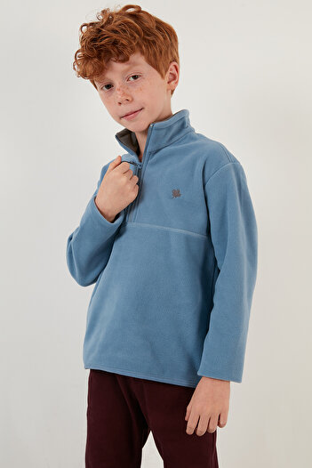 Lela Lână de iarnă, cu textura moale, cu fermoar, fleece pentru copii 5905002