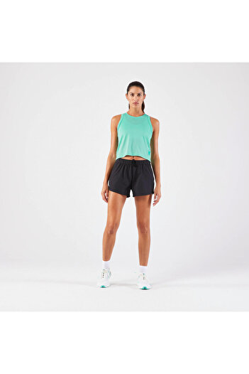 Decathlon Kiprun Kadın Şort - Koşu/arazi Koşusu - Siyah - Kıprun Run 500 Dry