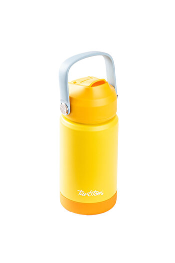 Tantitoni 025-01-TUTAMAÇLI SARI PASLANMAZ ÇELİK PİPETLİ TERMOS 350ML