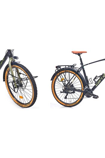 Carraro CR-T TRAIL ERKEK ŞEHİR BİSİKLETİ 520H HD 27.5 JANT 30 VİTES MAT SİYAH YEŞİL KAMUFLAJ