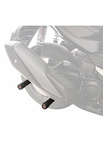 GP KOMPOZİT Honda Forza 250 2018-2025 Uyumlu Egzoz Koruma Takozu Siyah