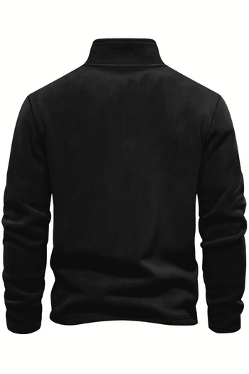 GHASSY CO. Men's Half Zipper Stand Collar Fleece